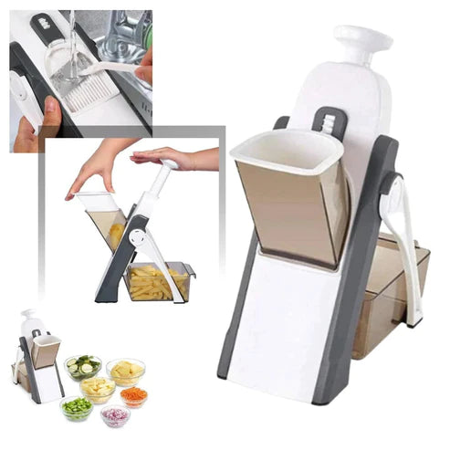 5-in-1 Adjustable Vegetable Cutter & Mandoline Slicer (Free Home Delivery)